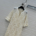 DIOR ELEGANT FRINGE DRESS 270063