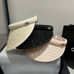 CC SUN HAT MODEL IVORY WITH SEQUINS 673927