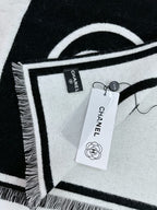 CHANEL 25S SCARF 195 IN CASHMERE WOOL 709604