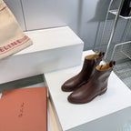 LP 25S KILDA ANKLE BOOT IN BROWN EBONY CALFSKIN