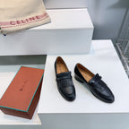 LP 25S PENNAN FRINGE LOAFER 35MM IN BLACK CALFSKIN