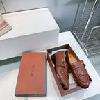 LP 25S PENNAN FRINGE LOAFER 35MM IN GLAZED HONEY CALFSKIN
