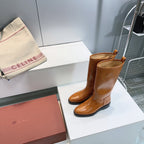 LP 25S JOHN BOOT IN BURNT ORANGE CALFSKIN