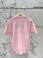 MIUMIU SHORT-SLEEVE KNIT TOP STYLE 298