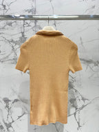 MIUMIU SHORT-SLEEVE KNIT TOP STYLE 263