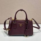 PRA Galleria handbag 21 burgundy leather 280837