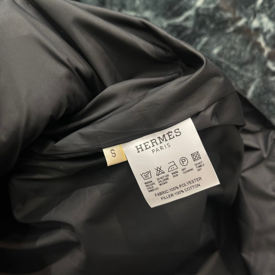 HERMES 25S LONG COTTON COAT 153