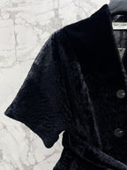 YSL 25S SHORT-SLEEVED SHEARLING COAT STYLE 231