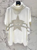 DIOR 25S TURTLENECK PONCHO SWEATER STYLE 383