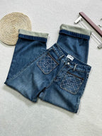 CHANEL 25S WIDE-LEG DENIM JEANS 273