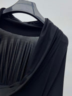YSL 25S RUFFLED LONG-SLEEVE DRESS STYLE 131