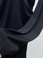 YSL 25S RUFFLED LONG-SLEEVE DRESS STYLE 131