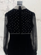 YSL 25S DRESS WITH BEADED DETAILS STYLE 61