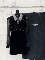 YSL 25S DRESS WITH BEADED DETAILS STYLE 61