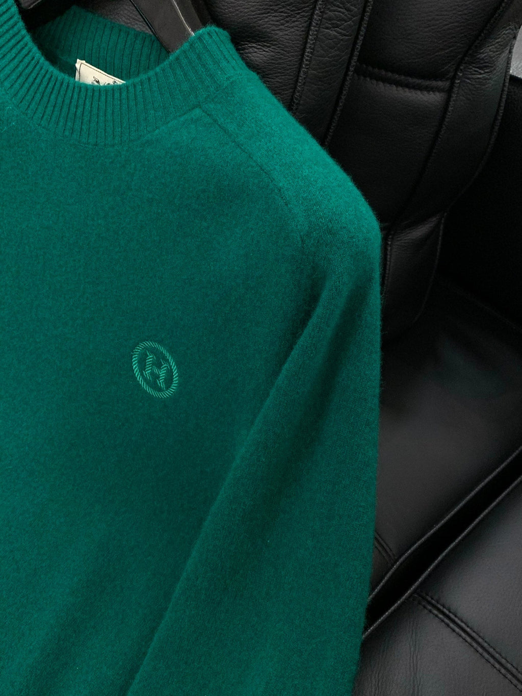 HERMES 25S LONG-SLEEVE KNITTED CREW NECK SWEATER 179