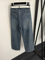 CHANEL 25S HIGH-WAISTED FLEECE-LINED JEANS 563