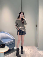 MIUMIU SLIT MINI SKIRT STYLE 769