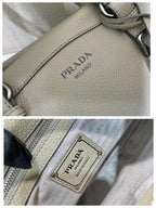 Prada Large Tote Bag 35cm Taupe Leather