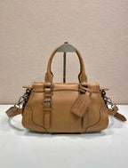 Prada Large Tote Bag 35cm Camel Leather