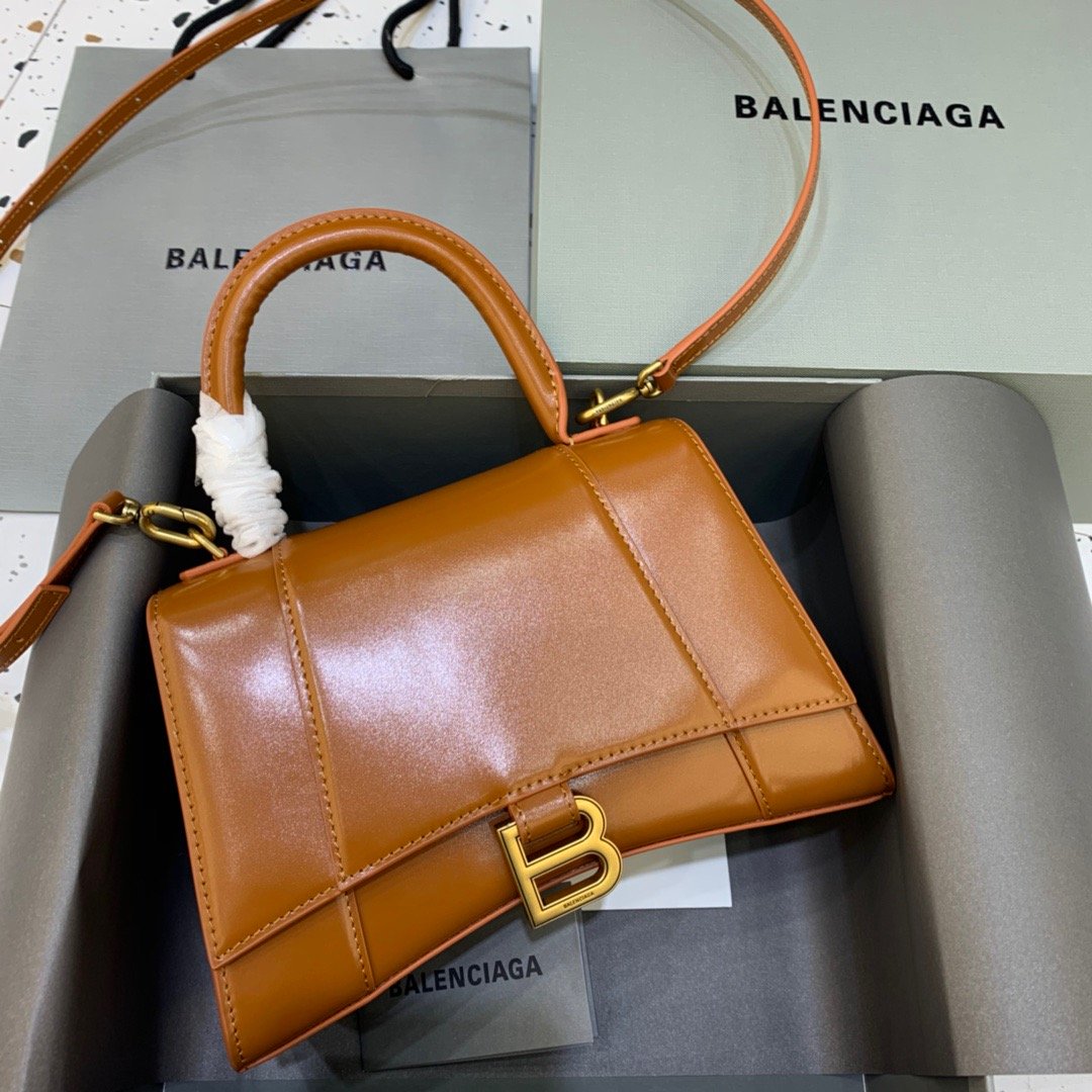 BLN-Ciaga Hourglass Small Handbag In Brown, For Women,  Bags 9in/23LO