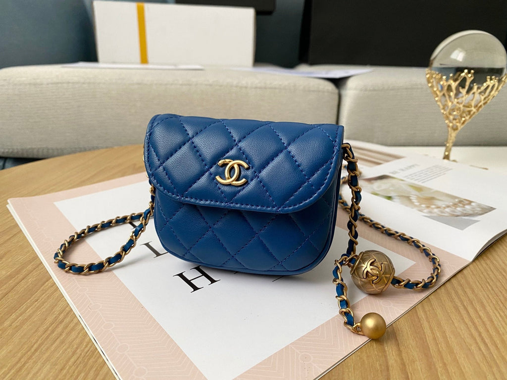 CHL - Mini 1889 Unblocked Metal Ball Blue Bag For Women 9LO/3.5in