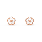 LUCKY PINK GOLD WHITE MOP EARRINGS