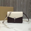 B-Berry - BB  Small Macken Colorblock Crossbody Brown/White Bag For Women, Bags 9.5in/24LO