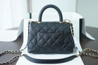 CHL -  Classic Mini Flapbag Top Handle Black For Women 7.5in/19LO