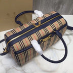 BB Small 1983 Check LiNike Bowling Bag Blue/Brown For Women, Women’s Bags 9.1in/23LO