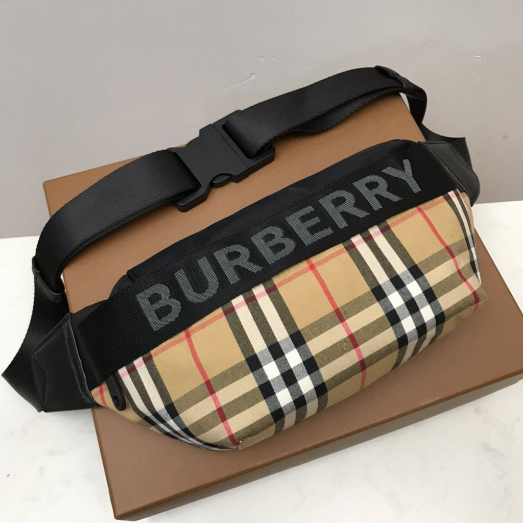 B-Berry - BB   Check Nylon Sonny Bum Bag For Men, Bags 12.2in/31LO 80265571
