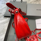 BLN-Ciaga Le Cagole XS Shoulder Bag In Red, For Women,  Bags 13in/33LO