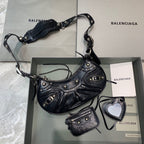 BLN-Ciaga Le Cagole XS Shoulder Bag In Black, For Women,  Bags 10.2in/26LO 671309210BK1000