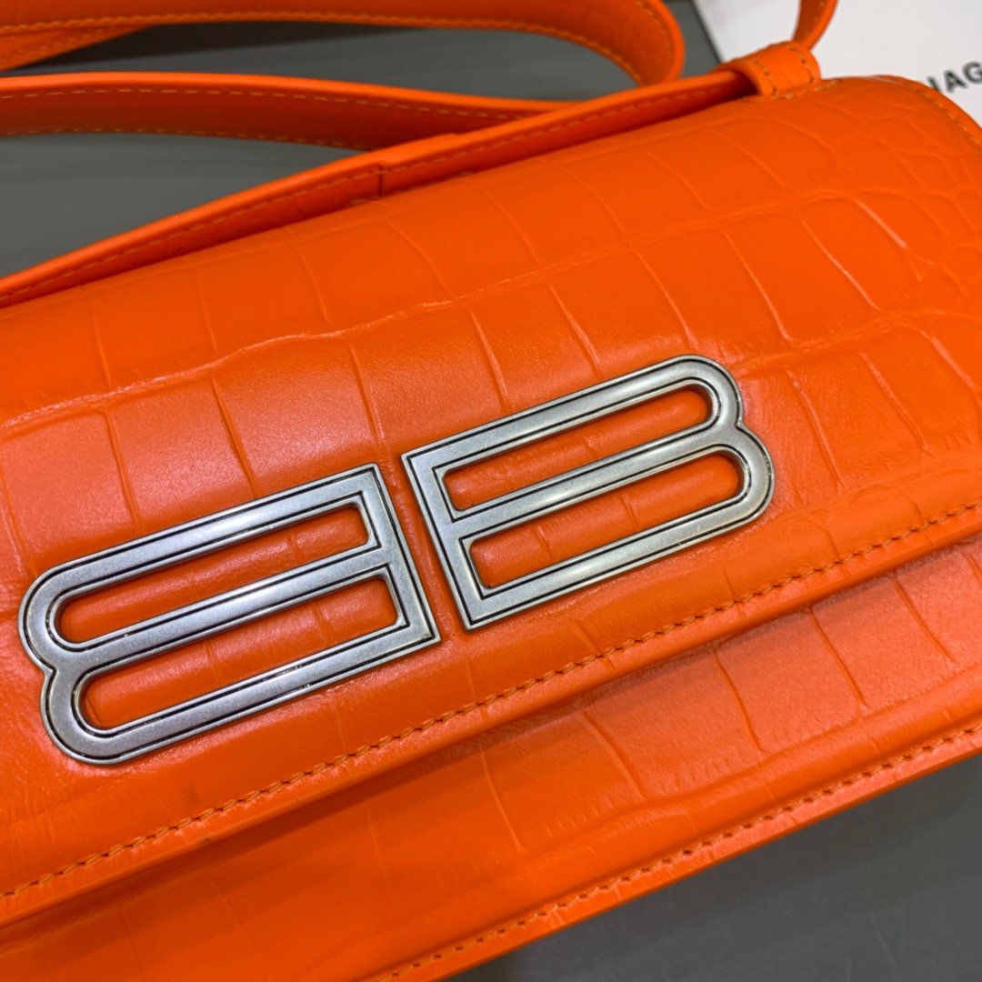 BLN-Ciaga Gossip Small Shoulder Bag Orange, For Women,  Bags 9.1in/23LO