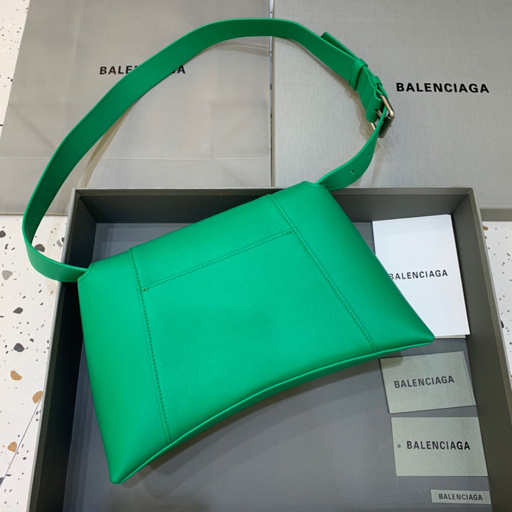 BLN-Ciaga Downtown Small Shoulder Bag In Green, For Women,  Bags 11.8in/30LO
