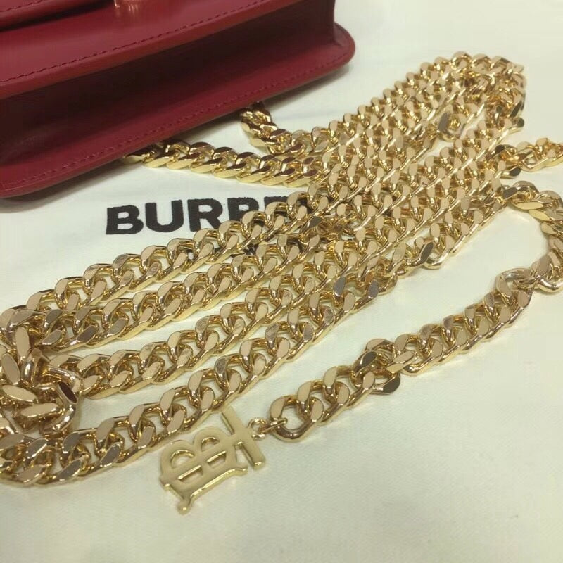 B-Berry - BB  Tb Chain Belt Bag Red For Women, Bags 6.6in/17LO
