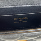 CHL -  Clutch With Chain Gold Hardware Black For Women Handbags, Shoulder Bags 5.7in/14.5LO AP2945
