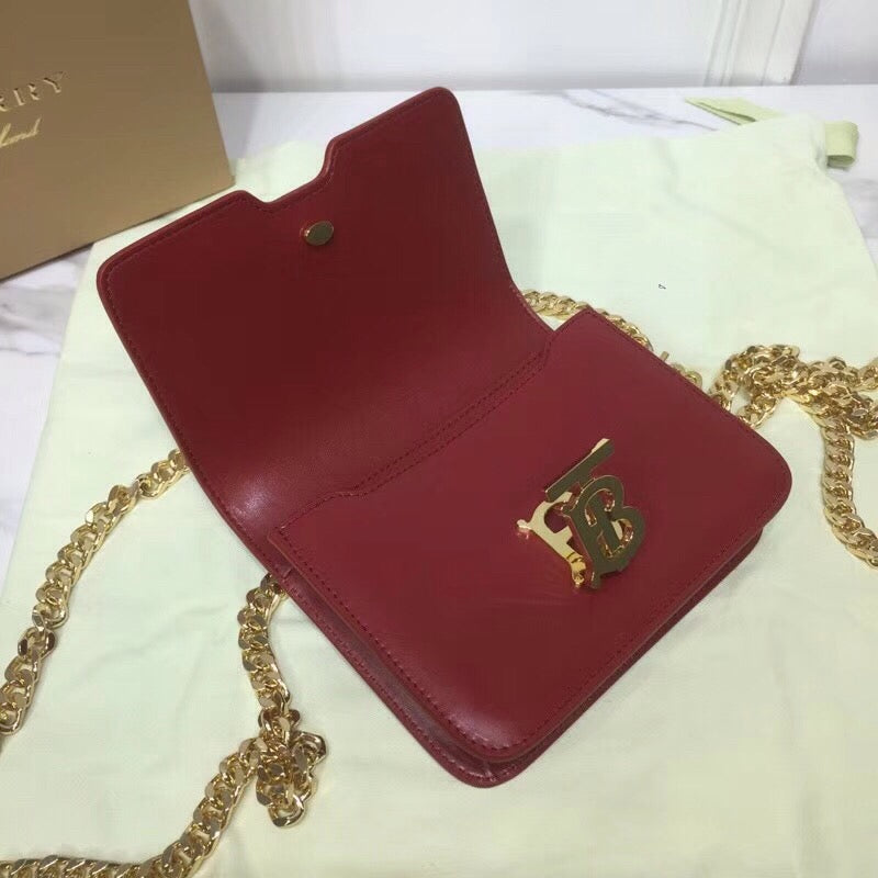 B-Berry - BB  Tb Chain Belt Bag Red For Women, Bags 6.6in/17LO