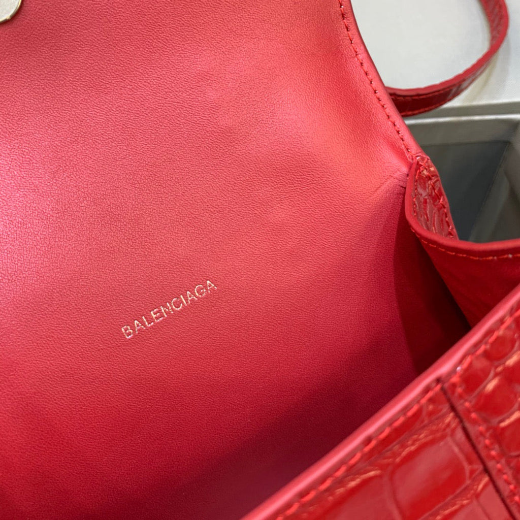 BLN-Ciaga Hourglass XS Handbag In Red, For Women,  Bags 7.4in/19LO