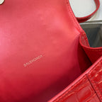 BLN-Ciaga Hourglass XS Handbag In Red, For Women,  Bags 7.4in/19LO