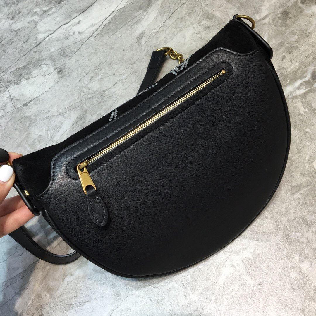 BLN-Ciaga Souvenir XS Belt Bag In Black, For Women,  Bags 9.5in/24LO