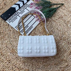 B-Berry - BB  Quilted Medium Lola Bag Monogram White For Women, Bags 11in/28LO 80211061
