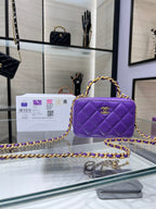 CHL - Vanity With Chain Purple Bag For Women 9LO/3.5in