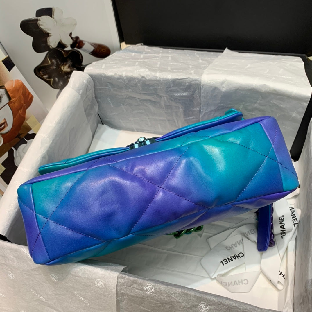 CHL -  19 Tie and Dye Flap Ombre Bag For Women 25LO/10in