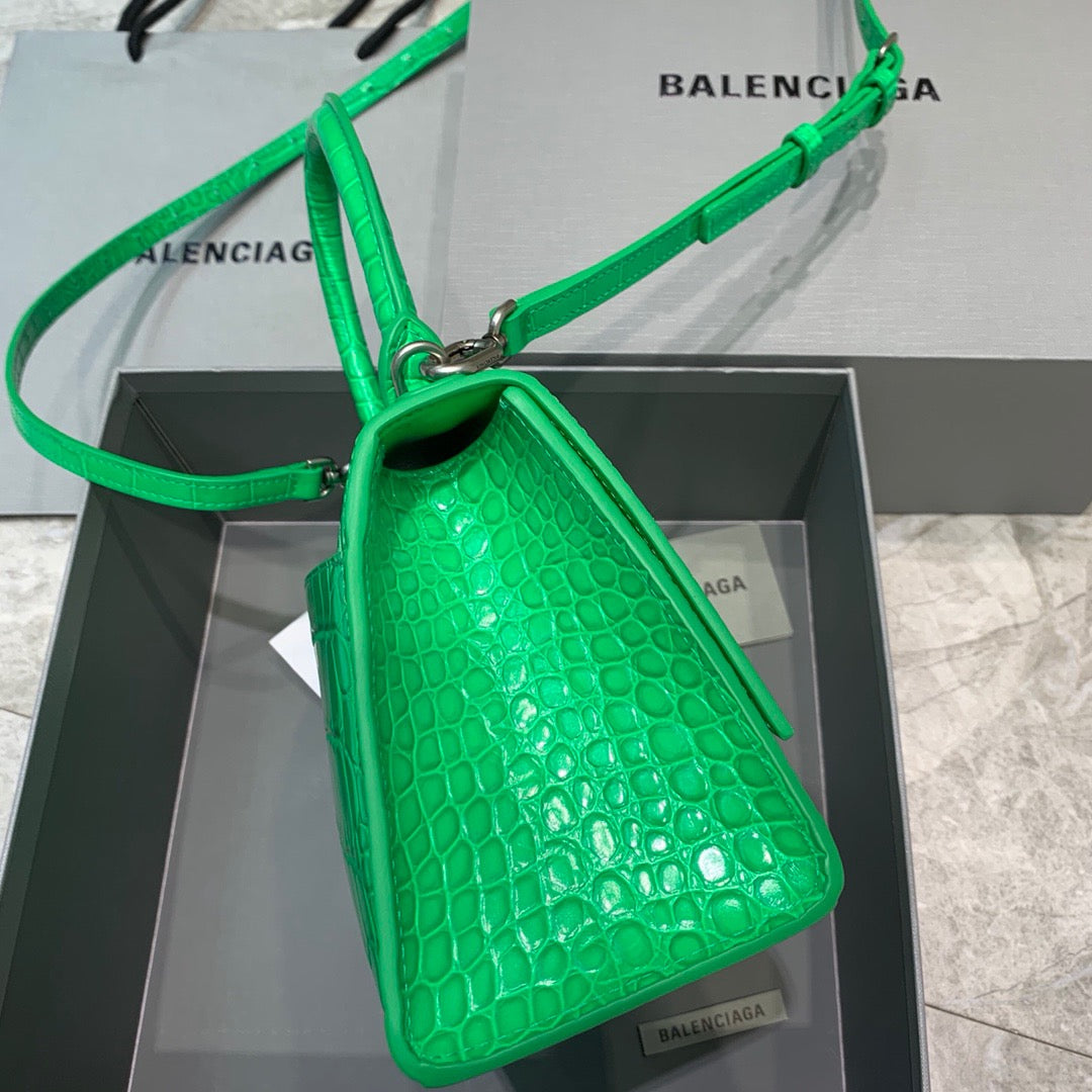 BLN-Ciaga Hourglass Small Handbag In Green, For Women,  Bags 9in/23LO