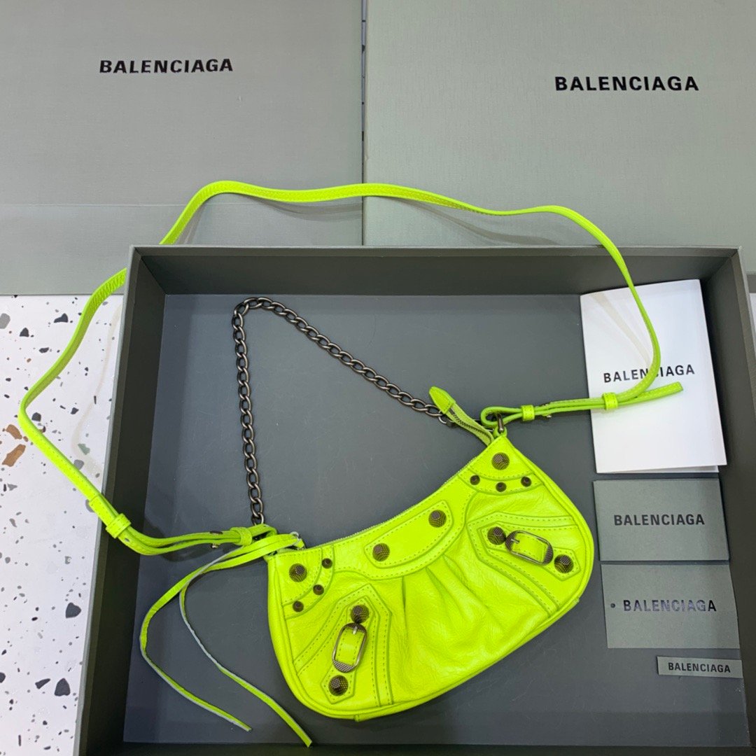 BLN-Ciaga Le Cagole Mini Bag With Chain Light Green, For Women,  Bags 8.2in/21LO