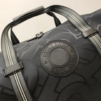 B-Berry - BB  Monogram Recycled Polyester Jacquard Holdall Black For Men, Bags 19.7in/50LO