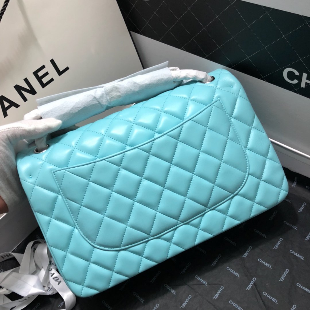 CHL - Large Classic Handbag Gold Hardware Blue For Women Handbags, Shoulder Bags 11.8in/30LO