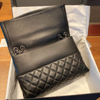 CHL - Flap Bag With Top Handle Black Bag For Women 32LO/12.5in