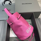 BLN-Ciaga Le Cagole Medium Bucket Bag In Pink, For Women,  Bags 11.8in/30LO