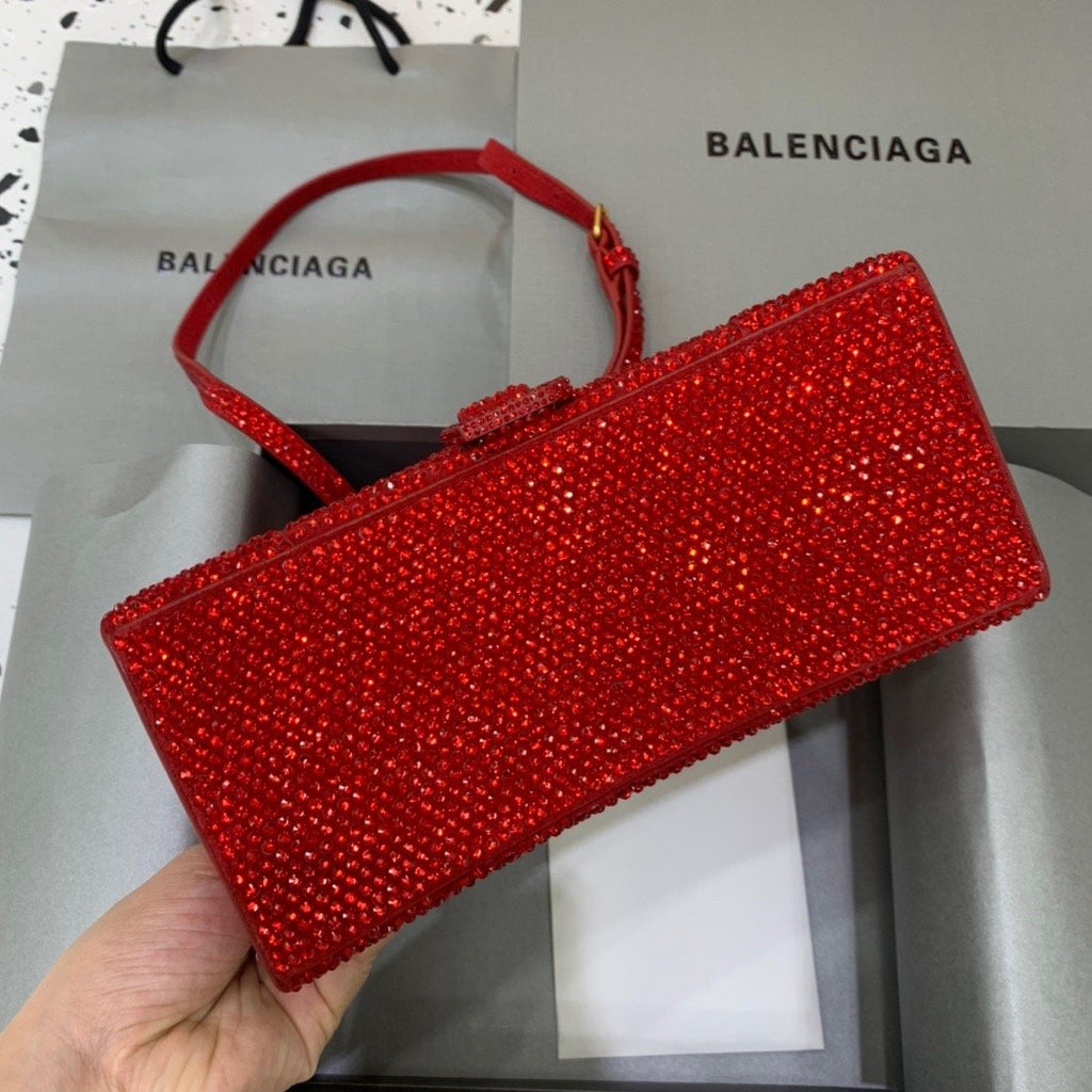BLN-Ciaga Hourglass Small Handbag In Red, For Women,  Bags 9in/23LO